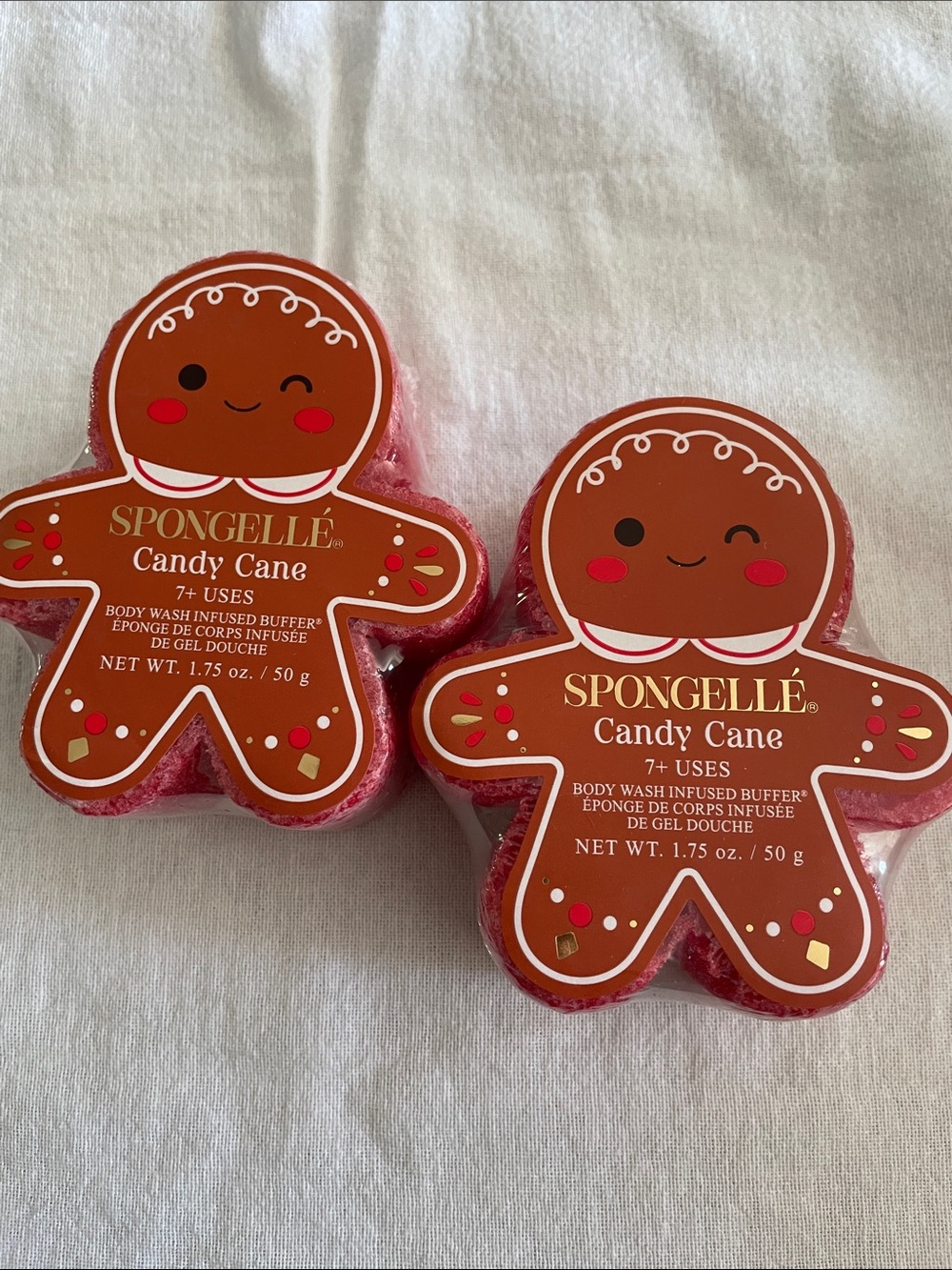 Spongelle Candy Cane Body Wash Infused Buffer